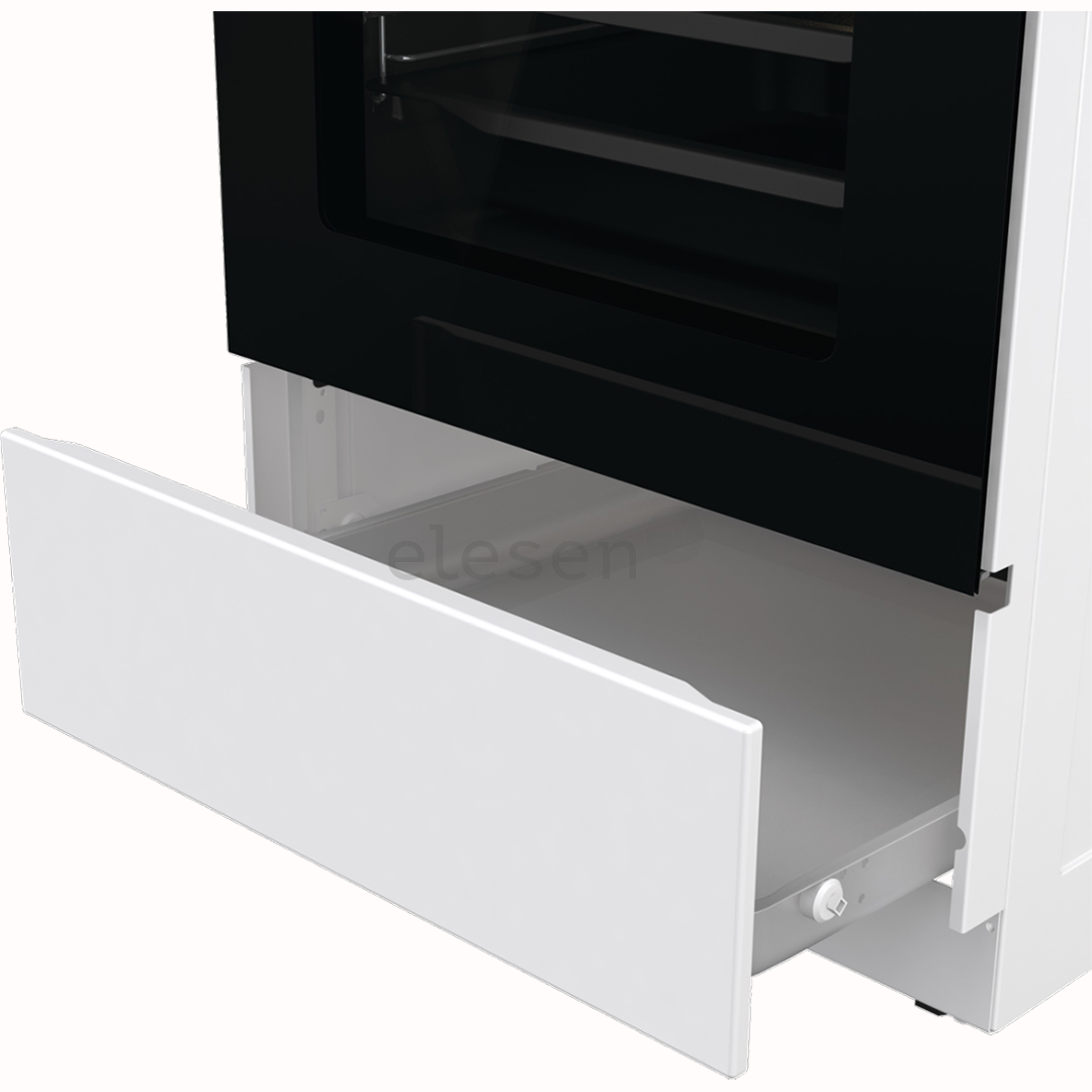 Gorenje, 70 л, ширина 50 см, белый - Газовая плита с электрической духовкой