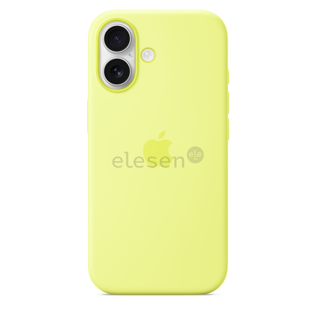 Apple Silicone Case with Magsafe, iPhone 17, geltonas - Dėklas