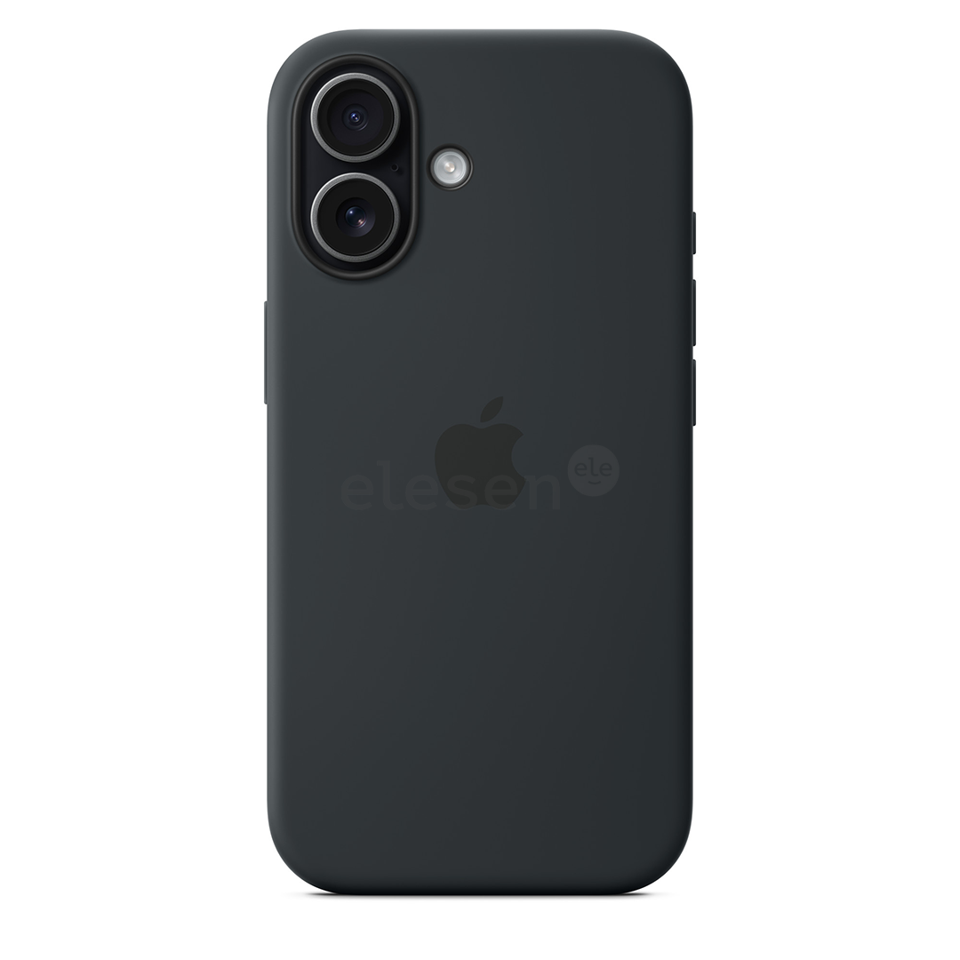 Apple Silicone Case with Magsafe, iPhone 17, juodas - Dėklas