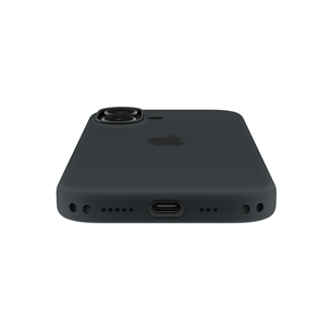 Apple Silicone Case with Magsafe, iPhone 17, juodas - Dėklas