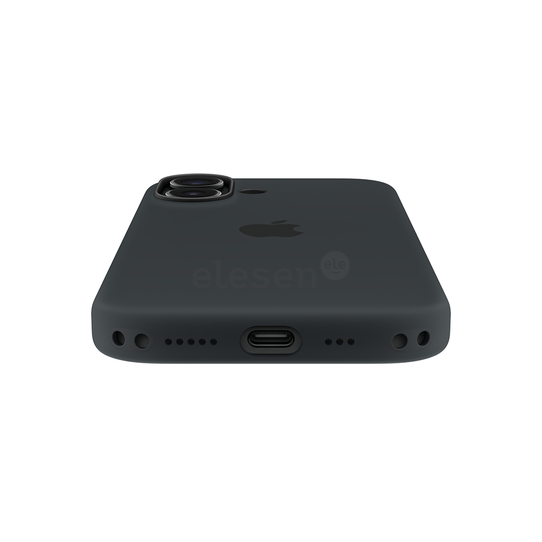 Apple Silicone Case with Magsafe, iPhone 17, juodas - Dėklas