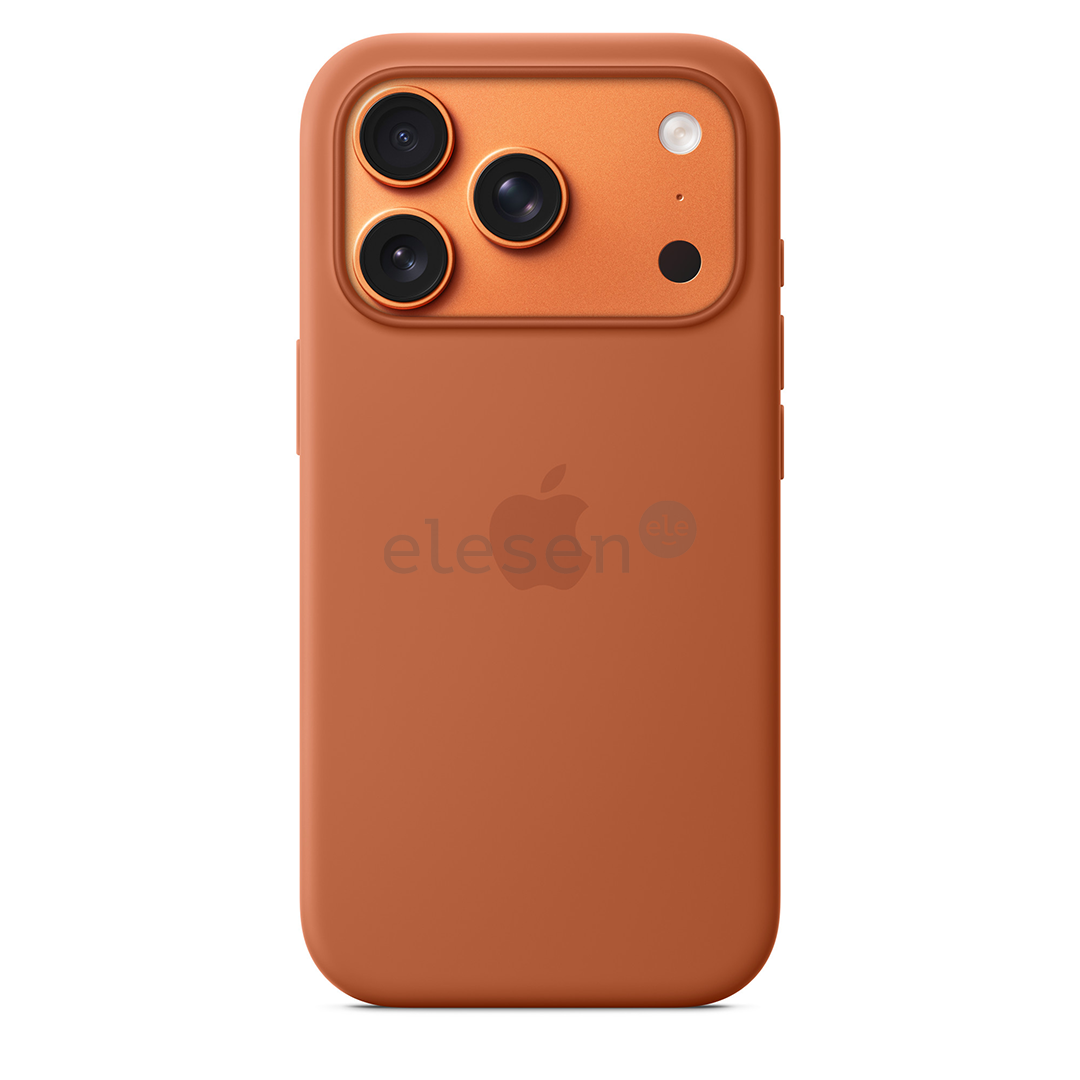 Apple Silicone Case with Magsafe, iPhone 17 Pro, rudas - Dėklas