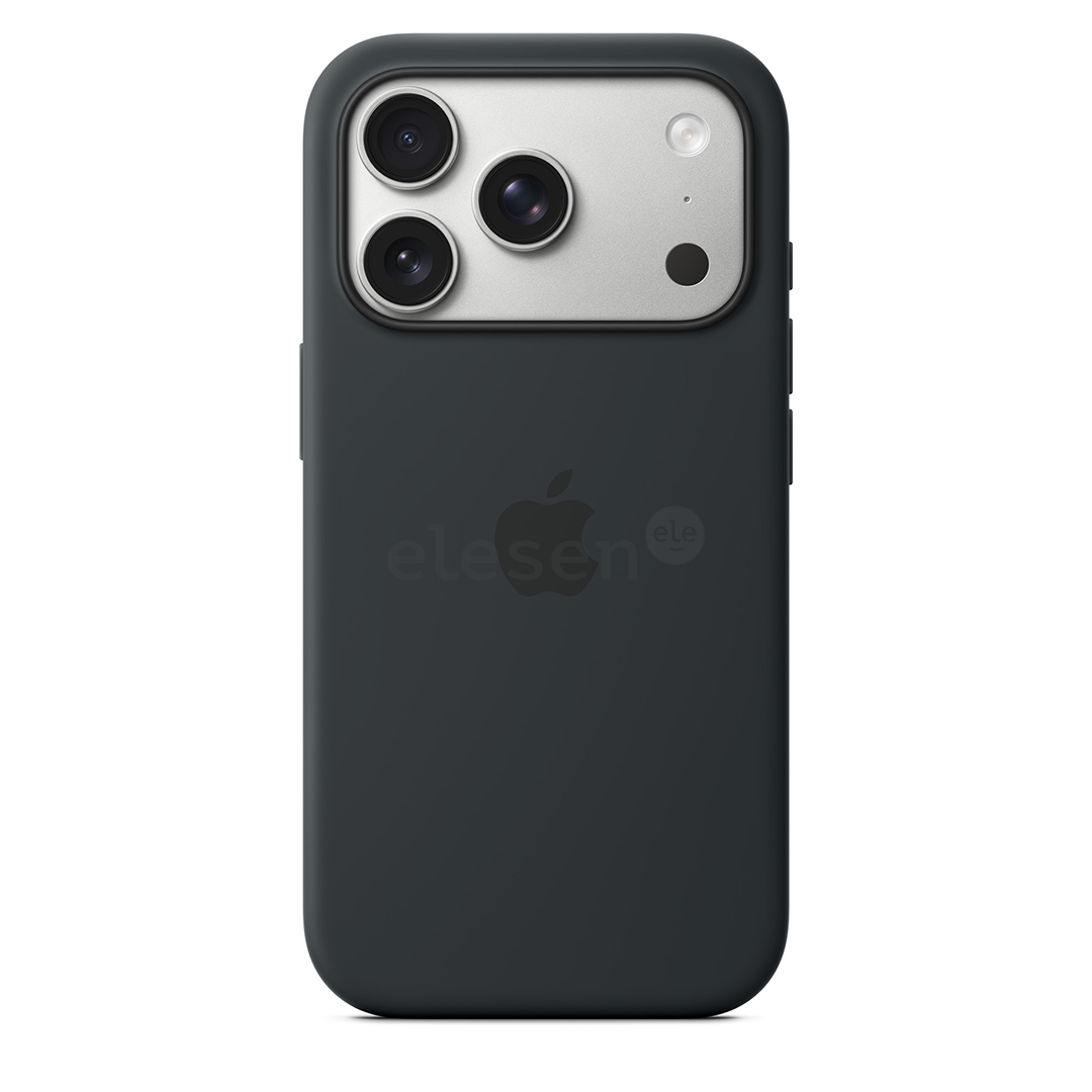 Apple Silicone Case with Magsafe, iPhone 17 Pro, juodas - Dėklas