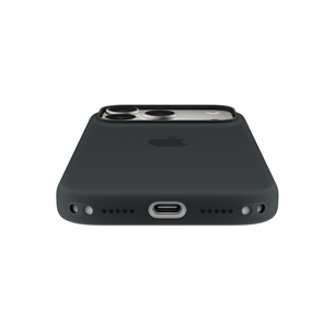 Apple Silicone Case with Magsafe, iPhone 17 Pro, juodas - Dėklas
