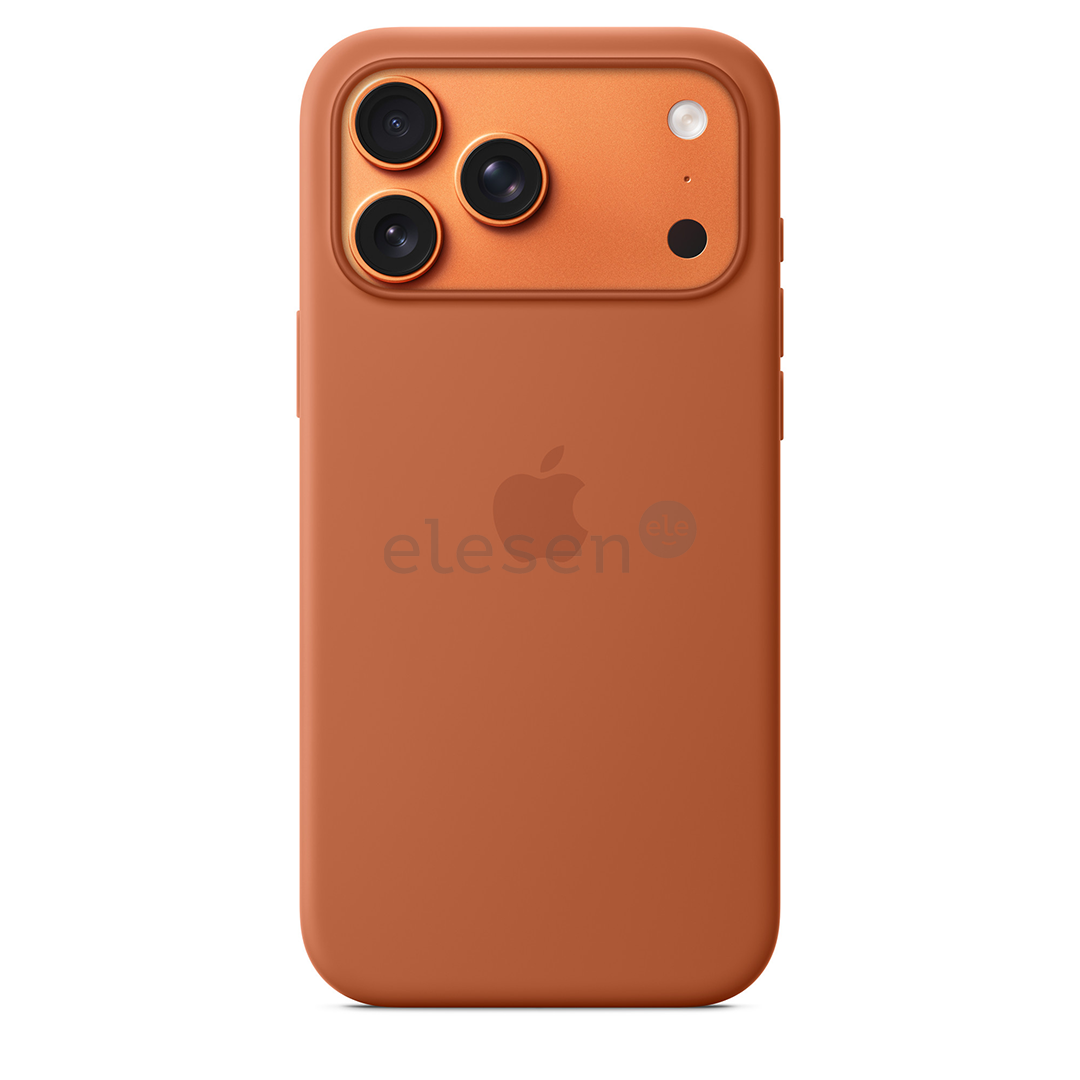 Apple Silicone Case with Magsafe, iPhone 17 Pro Max, rudas - Dėklas