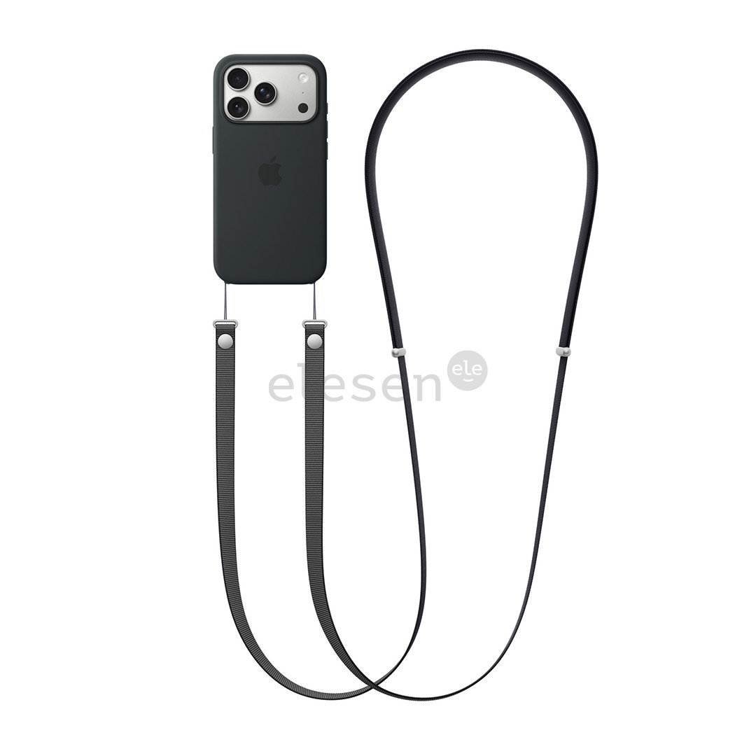 Apple Crossbody Strap, juodas - Dirželis per petį