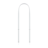 Apple Crossbody Strap, šviesiai pilkas - Dirželis per petį