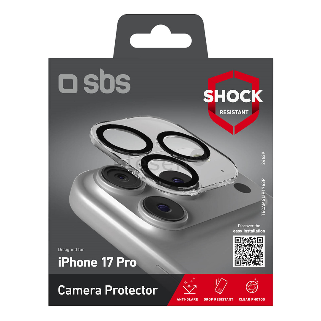 SBS Camera Protector, iPhone 17 Pro - Защитное стекло для объективов камеры