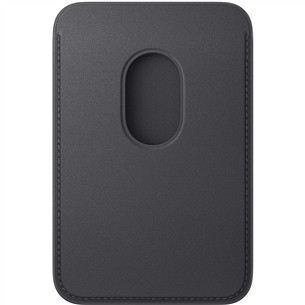 Apple FineWoven Wallet, Magsafe, juodas - Magnetinis kortelių dėklas