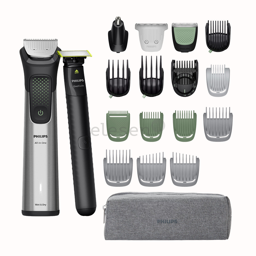 Philips All-in-One Trimmer 9000 Series, 20  в 1, черный/серый - Мультитриммер