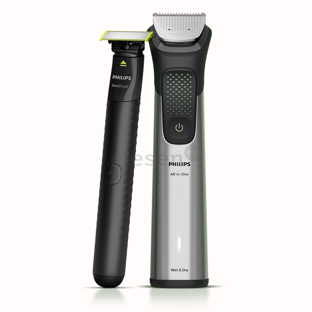 Philips All-in-One Trimmer 9000 Series, 20  в 1, черный/серый - Мультитриммер
