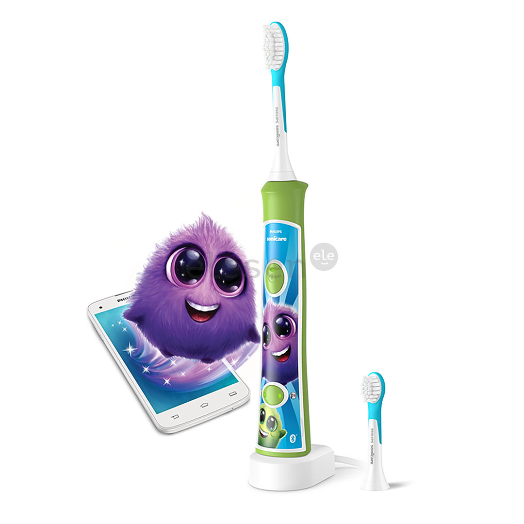Philips Sonicare For Kids, žalias - Elektrinis dantų šepetėlis