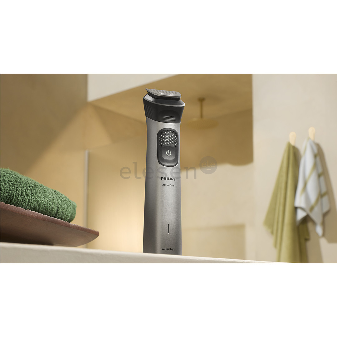 Philips All-in-One Trimmer 7000 Series, Wet & Dry, 15 в 1, серый - Мультитриммер