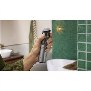 Philips All-in-One Trimmer 7000 Series, Wet & Dry, 15 в 1, серый - Мультитриммер