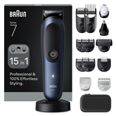 Braun  All-in-One, Series 7, 15-in-1, tamsiai mėlyna - Plaukų kirpimo mašinėlė