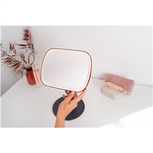 Beurer BS 47 Limited Edition, juodas/raudonas - Kosmetinis veidrodis su apšvietimu