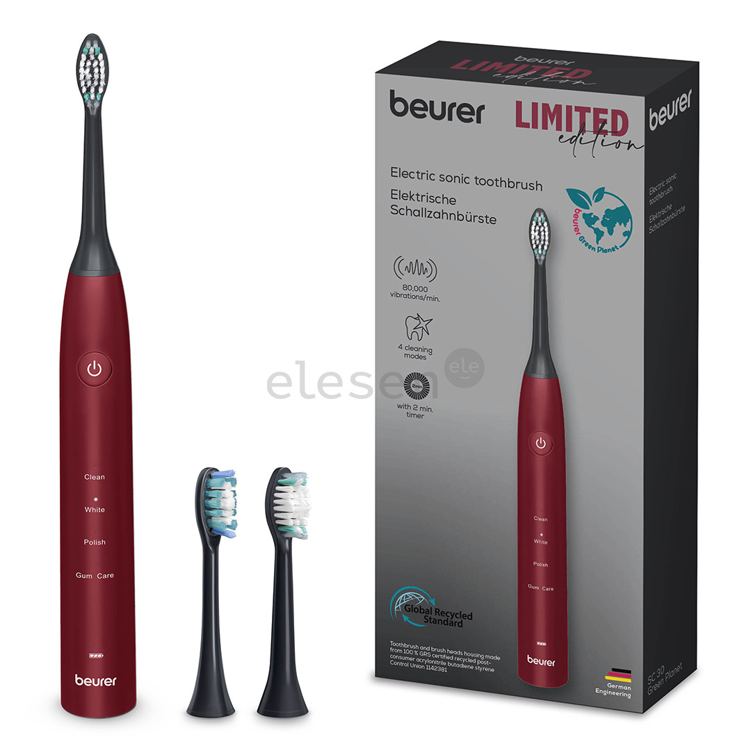 Beurer SC 30 Limited Edition, black/red - Electric Sonic toothbrush