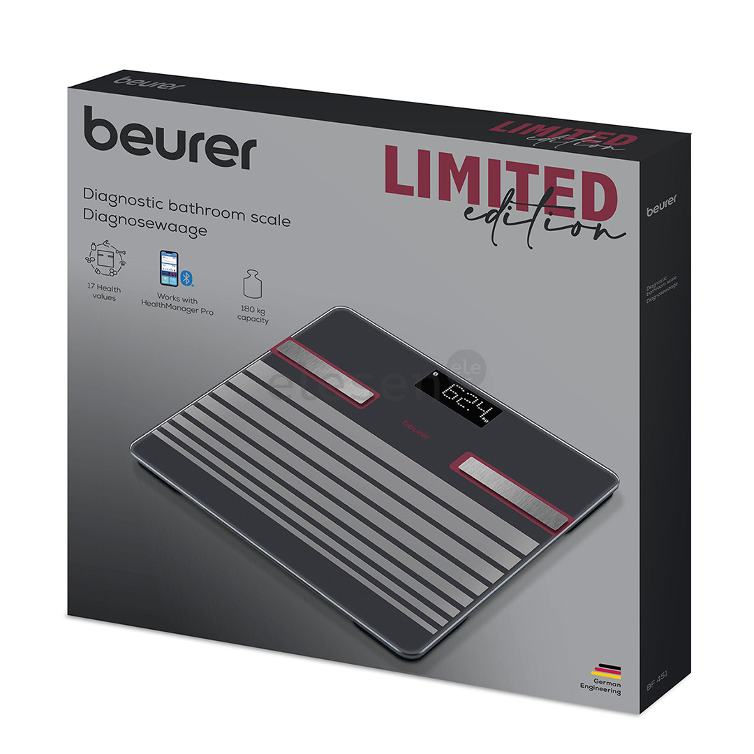 Beurer BF 451 Limited Edition, Bluetooth®, black - Diagnostic bathroom scale