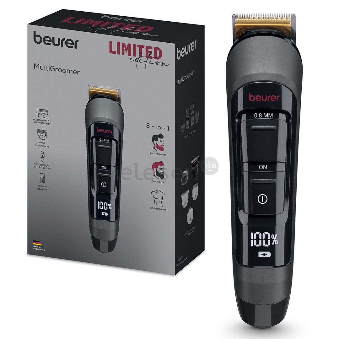 Beurer MN9X Limited Edition, черный/серый - Мультитриммеp