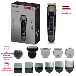 Beurer MN9X Limited Edition, black/grey - Multi groomer