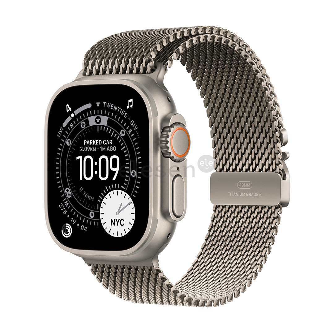 Apple Titanium Milanese Loop, 49 mm, L, natural - Watch band