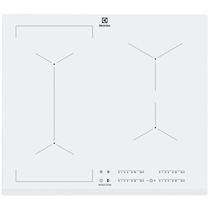 Electrolux, EcoTimer, width 59 cm, frameless, white - Built-in Induction Hob EIV63440BW-NEW