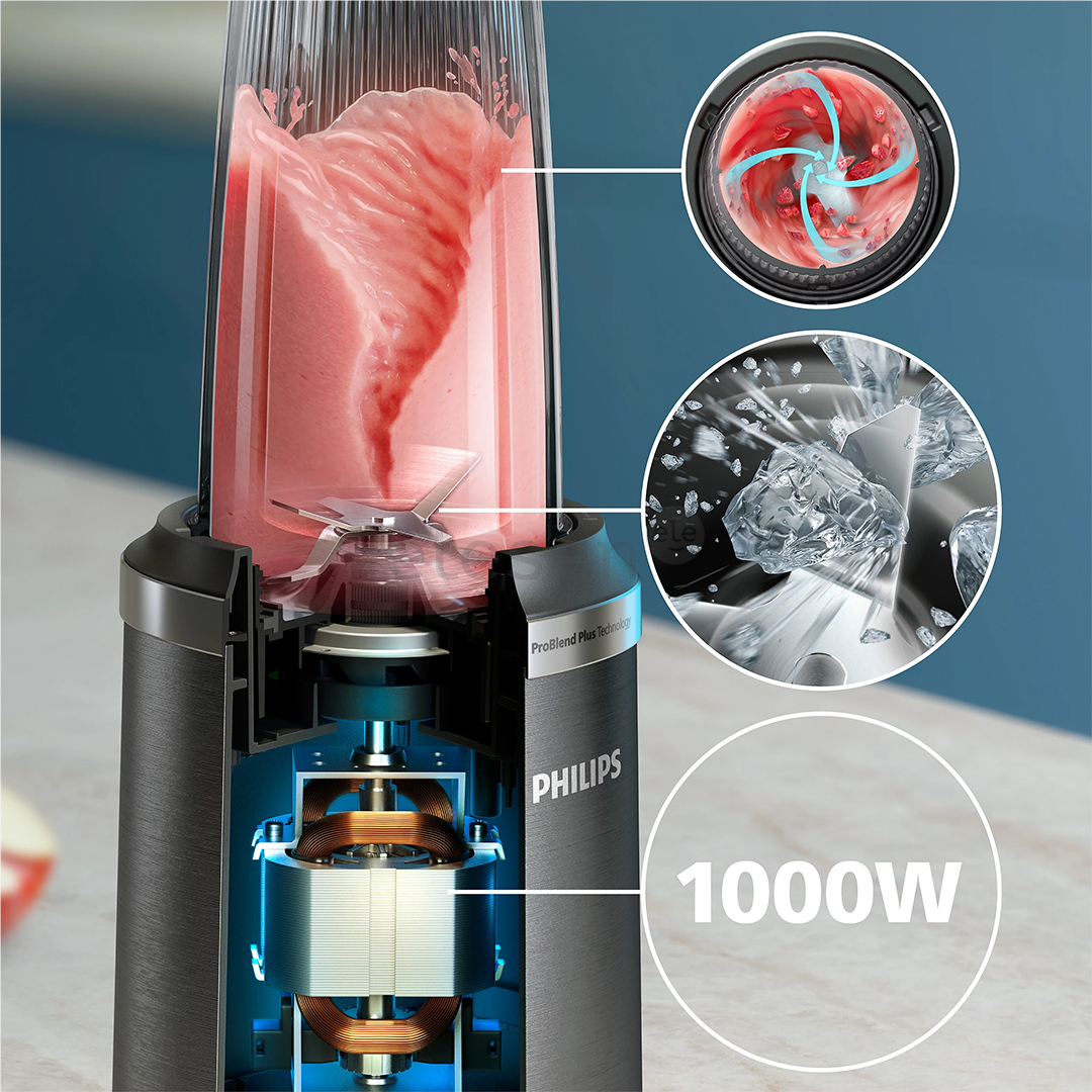 Philips 5000 series, 1000 W, nerūdijančio plieno - Kokteilinė