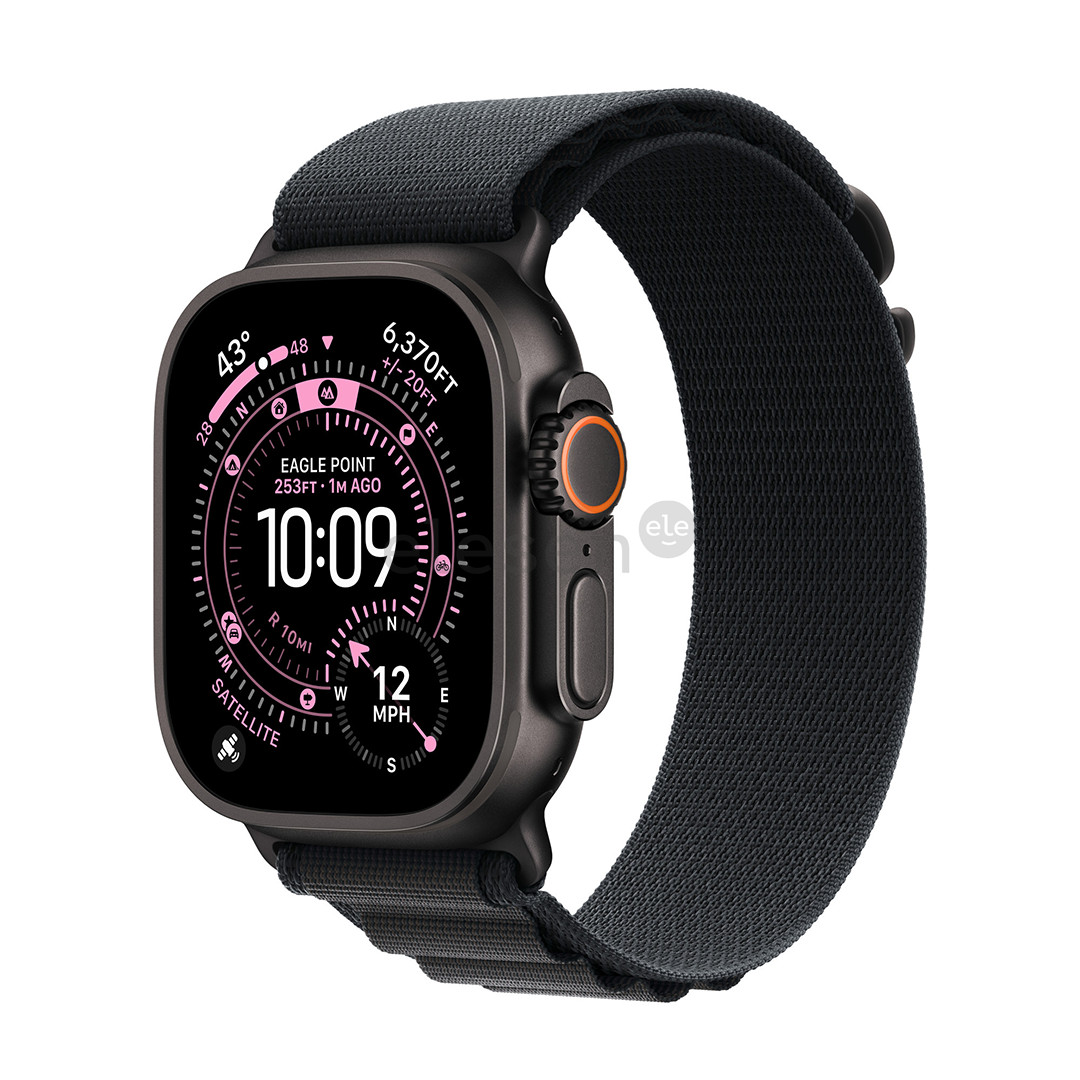 Apple Alpine Loop, 49 mm, M, black titanium, black - Watch band