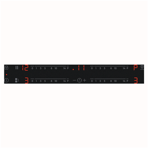Electrolux 600 SaphirMatt SE® Bridge Hob2Hood, width 80 cm, black - Built-in induction hob