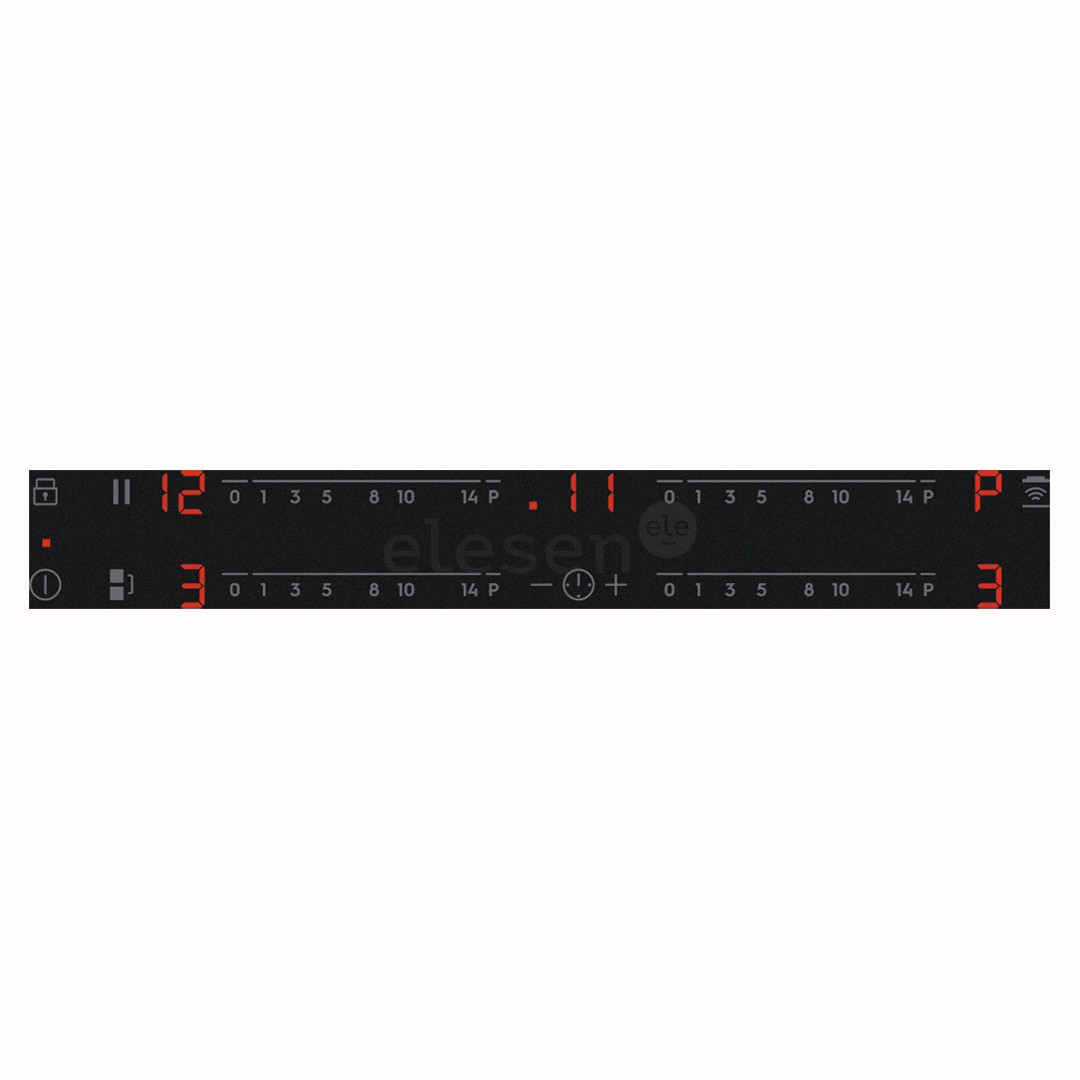 Electrolux 600 SaphirMatt SE® Bridge Hob2Hood, width 80 cm, black - Built-in induction hob