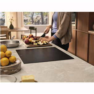 Electrolux 600 SaphirMatt SE® Bridge Hob2Hood, width 80 cm, black - Built-in induction hob