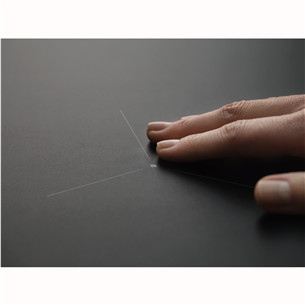 Electrolux 600 SaphirMatt SE® Bridge Hob2Hood, width 80 cm, black - Built-in induction hob