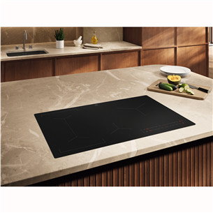 Electrolux 600 SaphirMatt SE® Bridge Hob2Hood, width 80 cm, black - Built-in induction hob