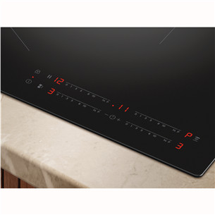 Electrolux 600 SaphirMatt SE® Bridge Hob2Hood, width 80 cm, black - Built-in induction hob