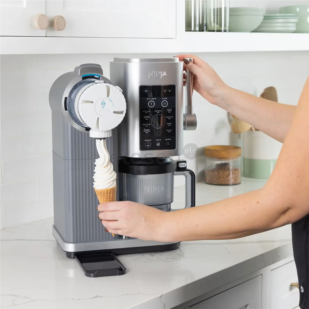 Ninja Swirl by CREAMi 13-in-1, silver - Soft Serve & Ice Cream Maker