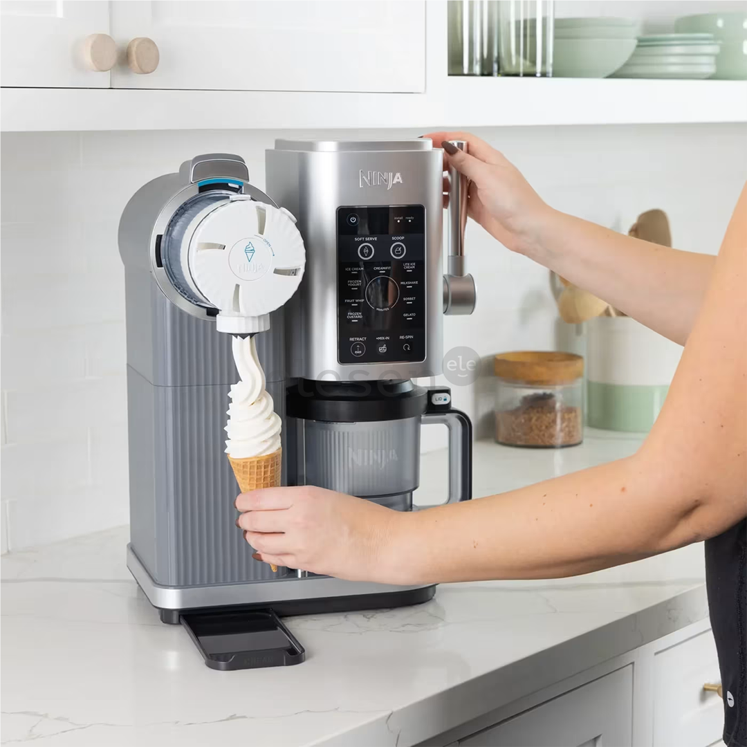 Ninja Swirl by CREAMi 13-in-1, silver - Soft Serve & Ice Cream Maker