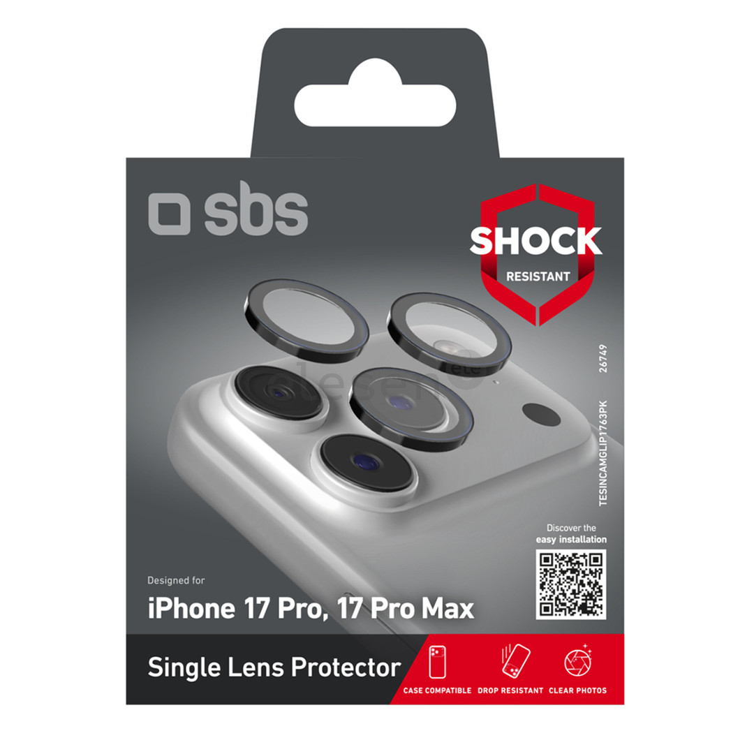SBS Single protective lenses for camera, iPhone 17 Pro/17 Pro Max - Защитное стекло для объективов камеры