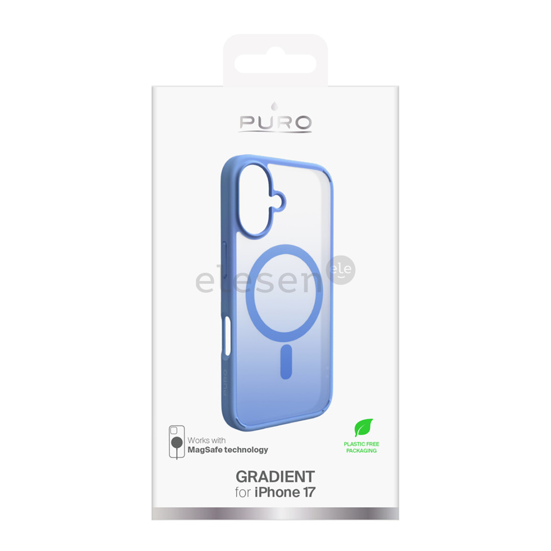 Puro GRADIENT, iPhone 17, mėlynas - Dėklas