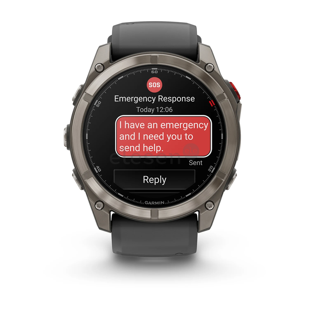 Garmin Fenix 8 Pro, 51 mm, titano, pilkas - Sportinis laikrodis