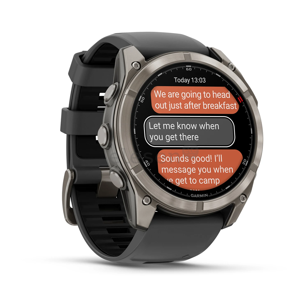 Garmin Fenix 8 Pro, 51 mm, titano, pilkas - Sportinis laikrodis