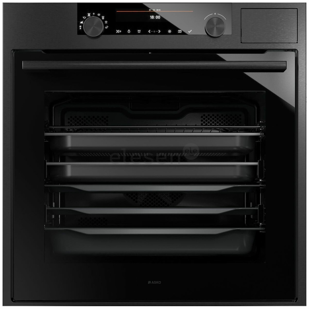 Asko, 73 л, черный - Интегрируемый паровой духовой шкаф