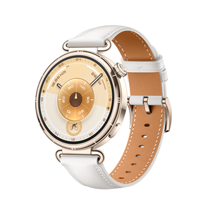 Huawei Watch GT6, 41 mm, leather band, gold / white - Smart watch