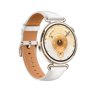 Huawei Watch GT6, 41 mm, leather band, gold / white - Smart watch