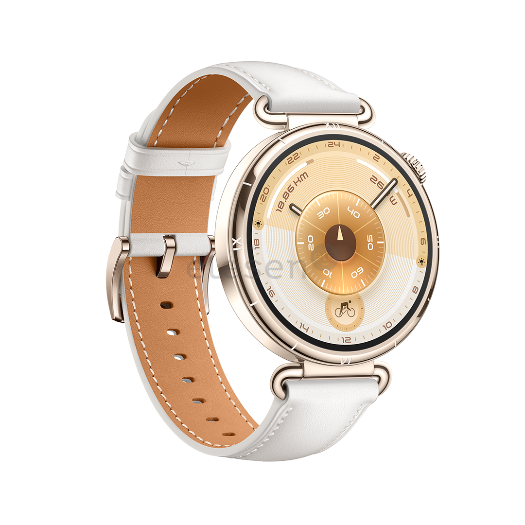 Huawei Watch GT6, 41 mm, leather band, gold / white - Smart watch