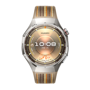Huawei Watch GT6 Pro, 46 mm, titanium, woven strap, stainless / brown - Smart watch 55020FTS