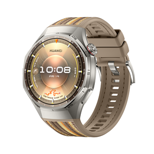 Huawei Watch GT6 Pro, 46 mm, titanium, woven strap, stainless / brown - Smart watch