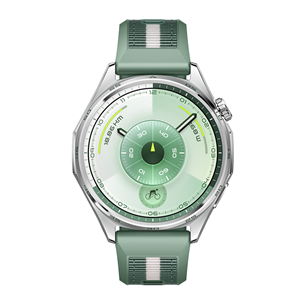 Huawei Watch GT6, 46 mm, woven strap, stainless / green - Smart watch 55020FTV
