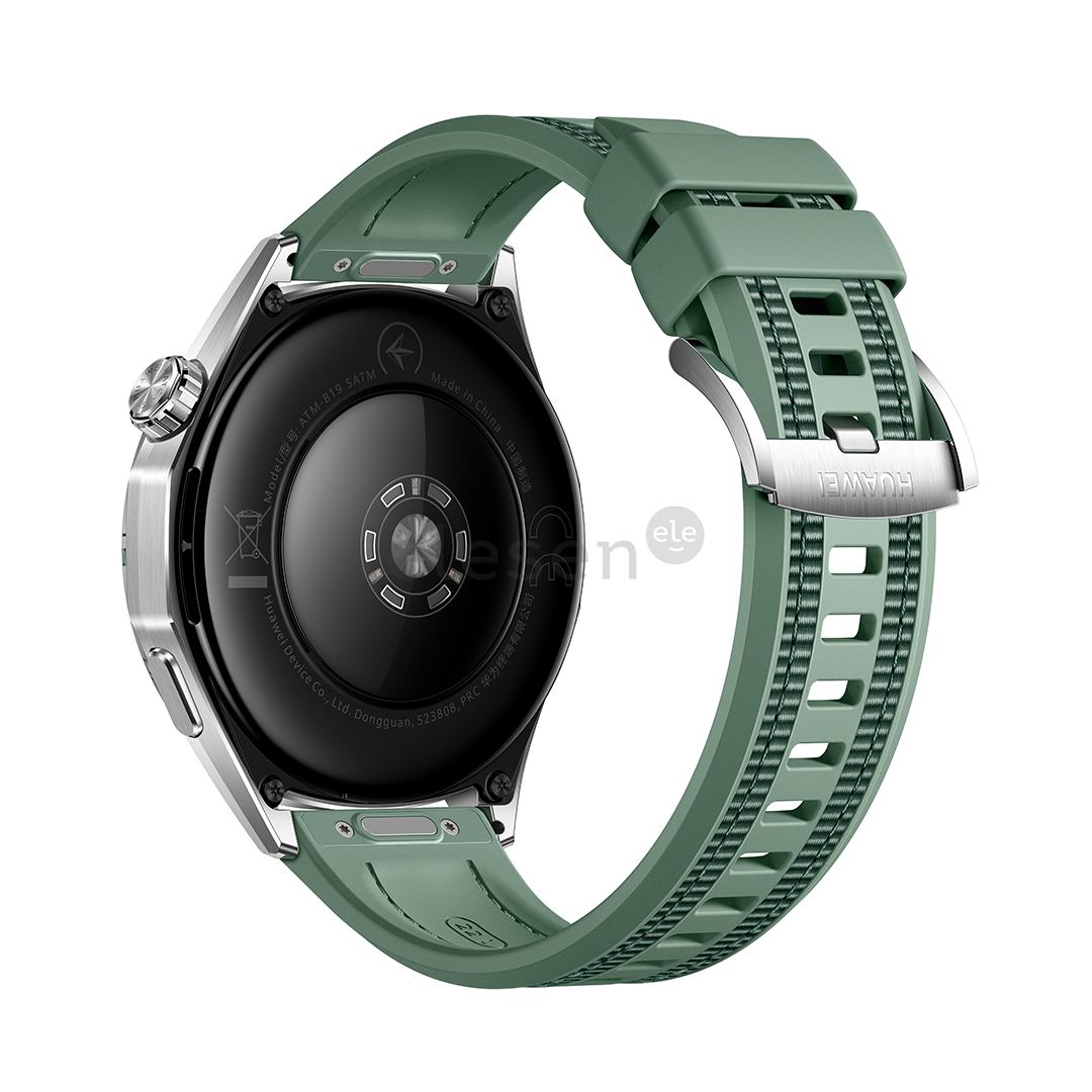 Huawei Watch GT6, 46 mm, woven strap, stainless / green - Smart watch