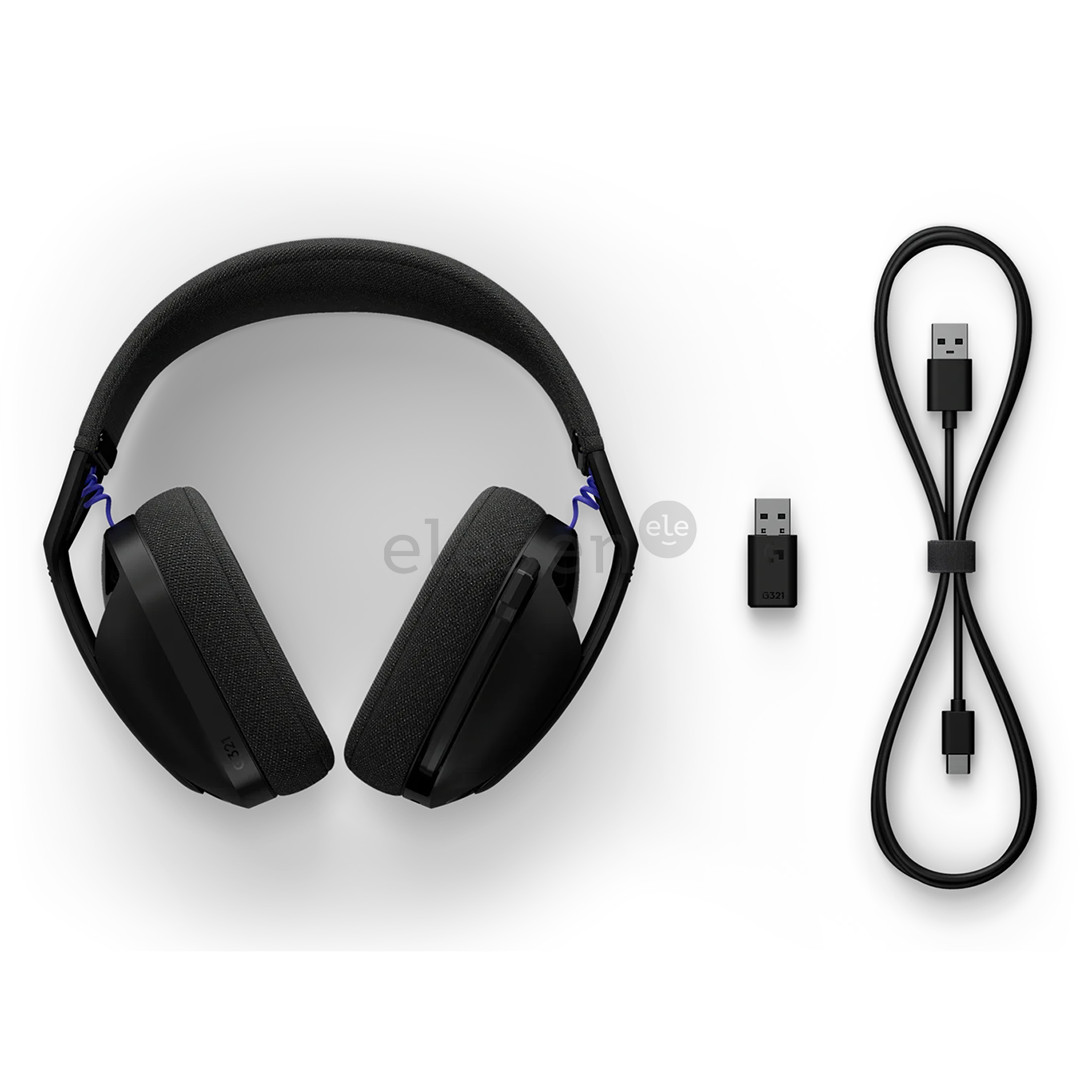 Logitech G321 LIGHTSPEED Wireless Gaming Headset, juodos - Belaidės ausinės