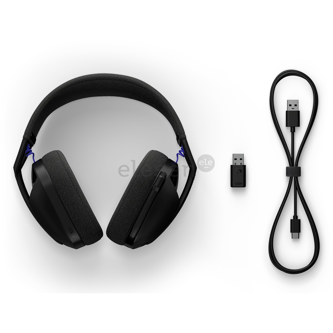 Logitech G321 LIGHTSPEED Wireless Gaming Headset, черный - Беспроводная гарнитура